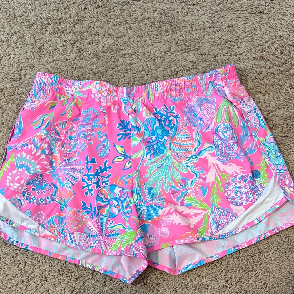 Vibrant Pink Patterned Women's Shorts